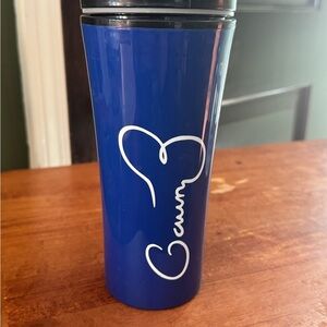 Gavin Belson Signature 
Silicone Valley Memorabilia - Blue Travel Mug with logo